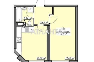 1-room apartment apartment by the address st. Glushko ak pr Dimitrova pr (area 38,1 m²) - Atlanta.ua - photo 16