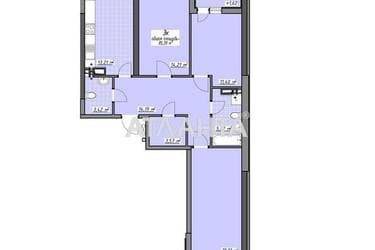 3-комнатная квартира по адресу Глушко ак. Пр. (площадь 85,4 м²) - Atlanta.ua - фото 24