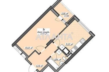 1-room apartment apartment by the address st. Glushko ak pr Dimitrova pr (area 40,5 m²) - Atlanta.ua - photo 16