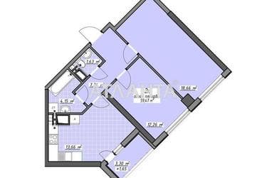 2-комнатная квартира по адресу Глушко ак. Пр. (площадь 59,5 м²) - Atlanta.ua - фото 21