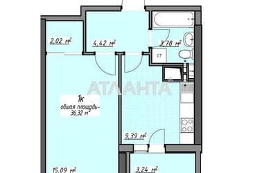 1-room apartment apartment by the address st. Glushko ak pr Dimitrova pr (area 36,3 m²) - Atlanta.ua - photo 14