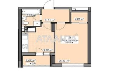 1-комнатная квартира по адресу Глушко ак. Пр. (площадь 35,9 м²) - Atlanta.ua - фото 16