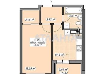 1-комнатная квартира по адресу Глушко ак. Пр. (площадь 36,5 м²) - Atlanta.ua - фото 20