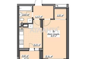 1-room apartment apartment by the address st. Glushko ak pr Dimitrova pr (area 36,2 m²) - Atlanta.ua - photo 20