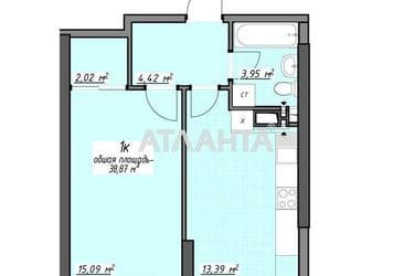 1-room apartment apartment by the address st. Glushko ak pr Dimitrova pr (area 38,9 m²) - Atlanta.ua - photo 17