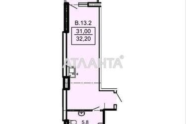 1-room apartment apartment by the address st. Topolinnyy per (area 32,2 m²) - Atlanta.ua - photo 9