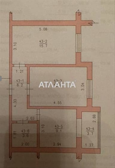 2-кімнатна квартира за адресою вул. Нижня (площа 56 м²) - Atlanta.ua - фото 13