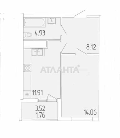 1-комнатная квартира по адресу ул. Краснова (площадь 42 м²) - Atlanta.ua - фото 46