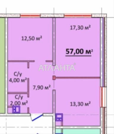 2-комнатная квартира по адресу ул. Литературная (площадь 57 м²) - Atlanta.ua - фото 46