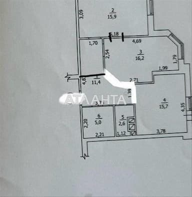 2-комнатная квартира по адресу ул. Жаботинского (площадь 68 м²) - Atlanta.ua - фото 24