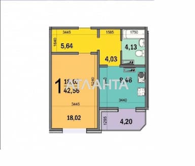 1-room apartment apartment by the address st. Ul Lomonosova (area 43 m²) - Atlanta.ua - photo 28