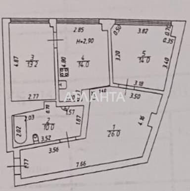 2-кімнатна квартира за адресою вул. Літературна (площа 77,2 м²) - Atlanta.ua - фото 22
