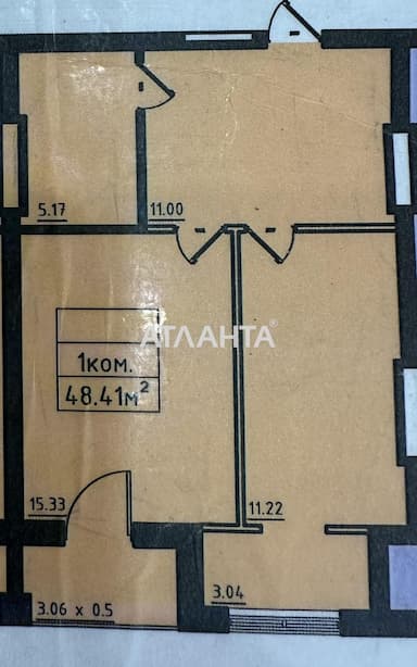1-комнатная квартира по адресу ул. Дача Ковалевского (площадь 48 м²) - Atlanta.ua - фото 6