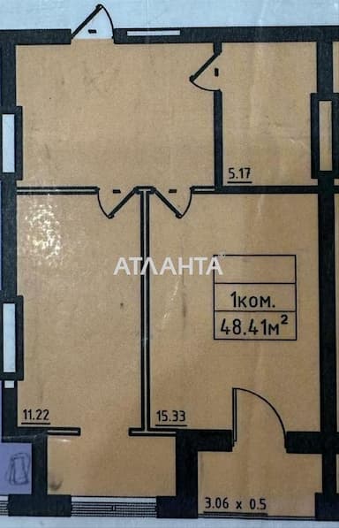 1-room apartment apartment by the address st. Dacha Kovalevskogo Amundsena (area 48,4 m²) - Atlanta.ua - photo 6