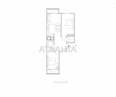 2-rooms apartment apartment by the address st. Lennona Dzh ul (area 60,6 m²) - Atlanta.ua - photo 43