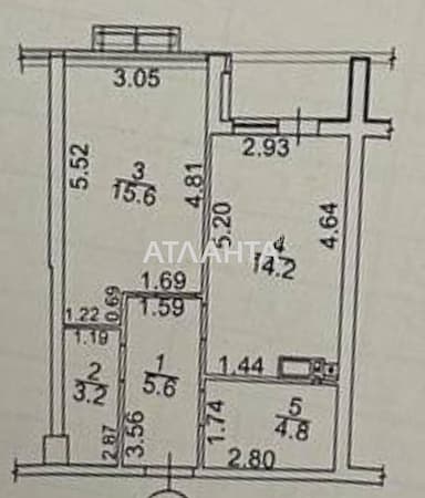 1-кімнатна квартира за адресою Курортний пров. (площа 45 м²) - Atlanta.ua - фото 20