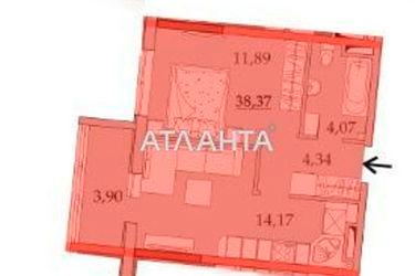 1-комнатная квартира по адресу ул. Спортивная (площадь 38,3 м2) - Atlanta.ua - фото 36