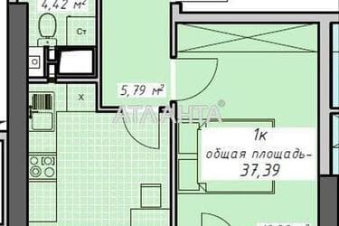 1-room apartment apartment by the address st. Kurortnyy per (area 37,4 m²) - photo 17 1-room apartment apartment by the address st. Kurortnyy per (area 37,4 m²) - Atlanta.ua - photo 17